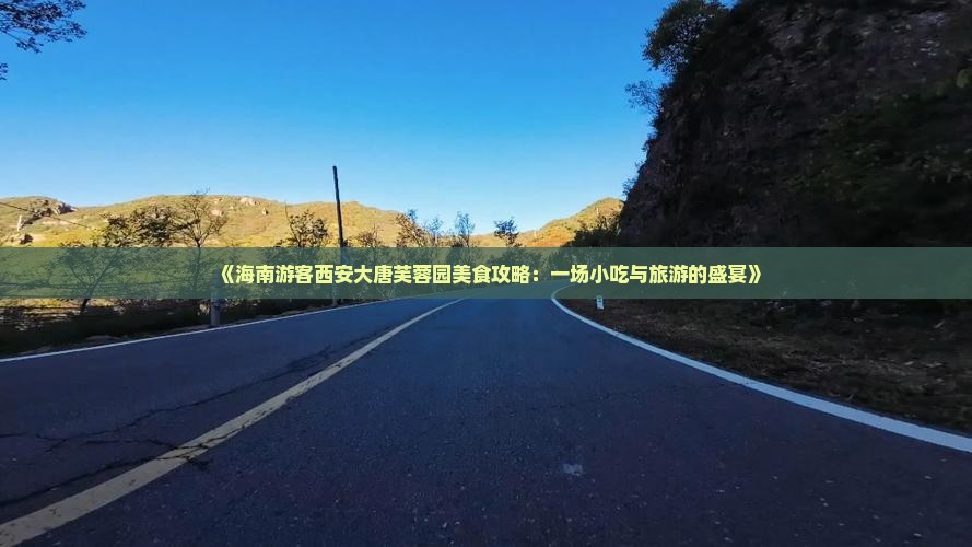 《海南游客西安大唐芙蓉园美食攻略：一场小吃与旅游的盛宴》