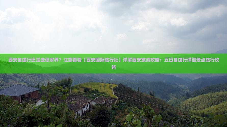 西安自由行还是去张家界？注意看看【西安国际旅行社】详解西安旅游攻略：五日自由行详细景点旅行攻略