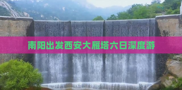 南阳出发西安大雁塔六日深度游