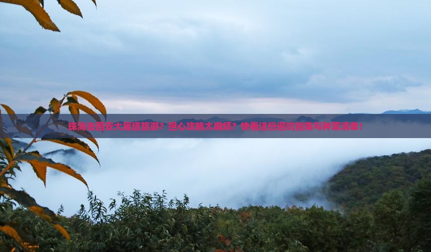 珠海去西安大雁塔旅游？担心攻略太麻烦？快看这份避坑指南与种草清单！