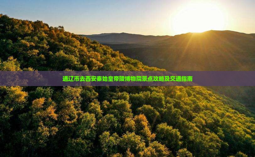 通辽市去西安秦始皇帝陵博物院景点攻略及交通指南