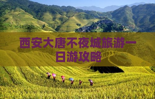 西安大唐不夜城旅游一日游攻略