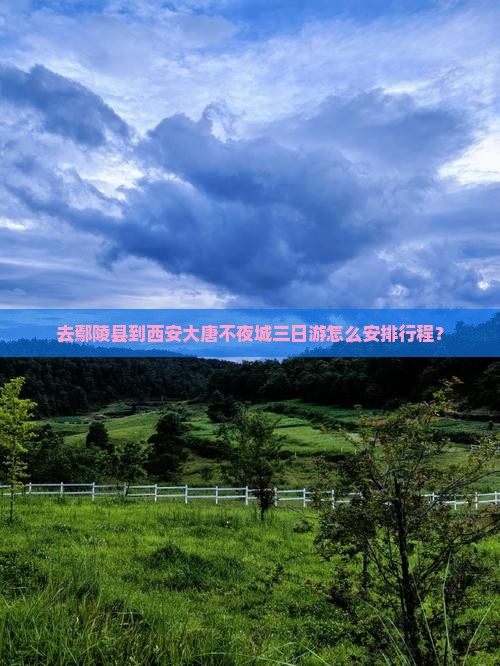 去鄢陵县到西安大唐不夜城三日游怎么安排行程？