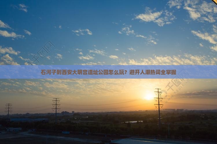 石河子到西安大明宫遗址公园怎么玩？避开人潮热词全掌握