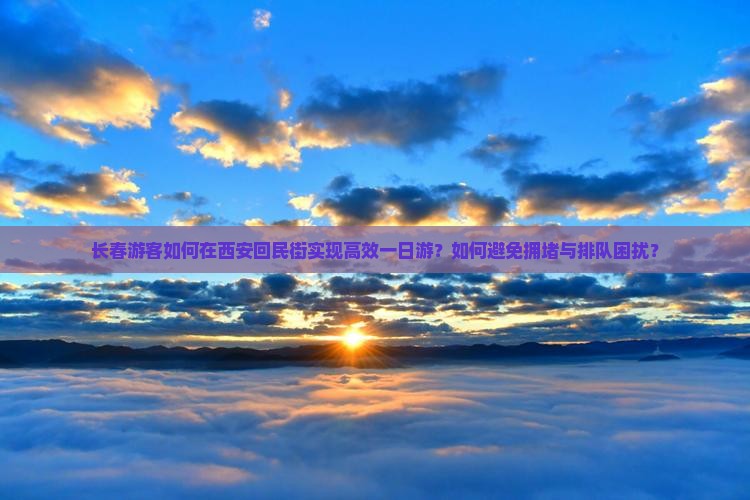 长春游客如何在西安回民街实现高效一日游？如何避免拥堵与排队困扰？