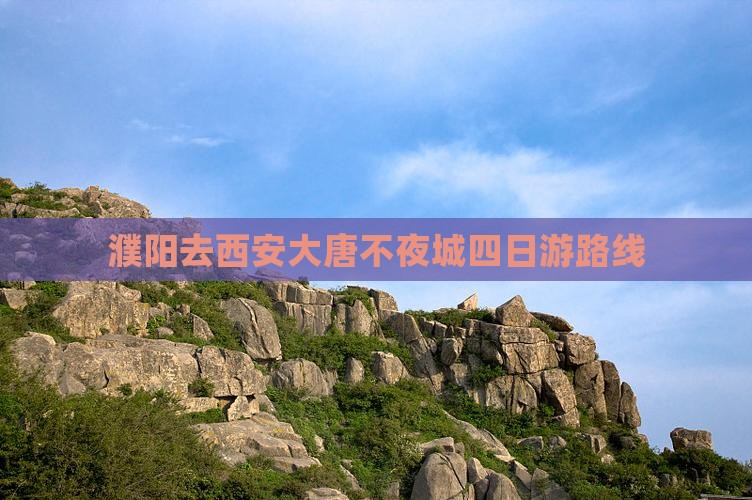 濮阳去西安大唐不夜城四日游路线