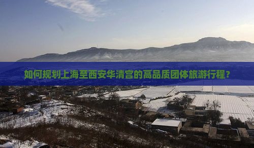 如何规划上海至西安华清宫的高品质团体旅游行程？