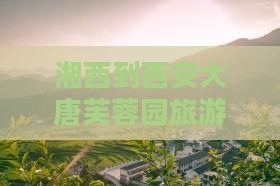 湘西到西安大唐芙蓉园旅游攻略