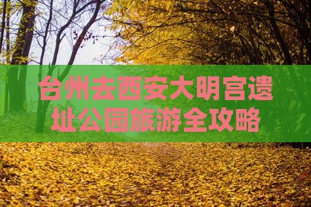 台州去西安大明宫遗址公园旅游全攻略