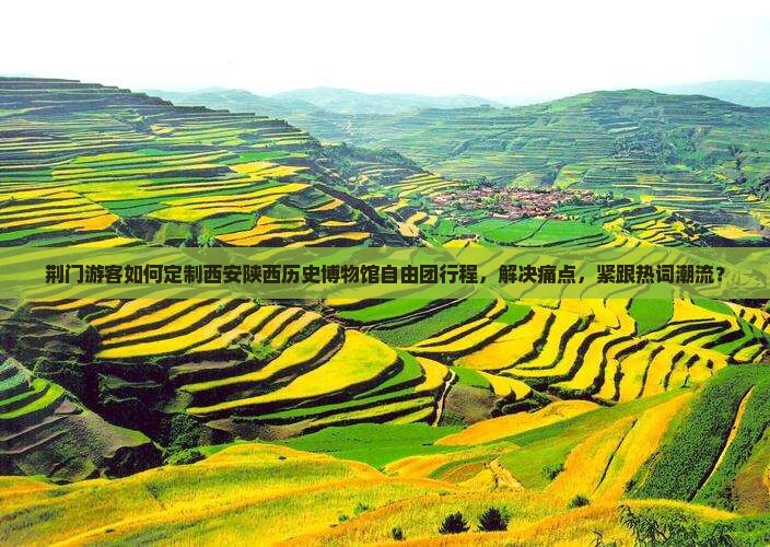 荆门游客如何定制西安陕西历史博物馆自由团行程，解决痛点，紧跟热词潮流？