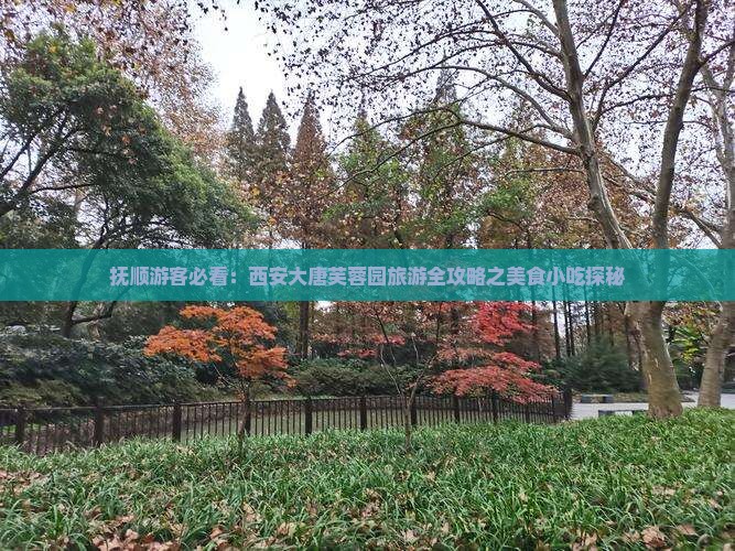 抚顺游客必看：西安大唐芙蓉园旅游全攻略之美食小吃探秘