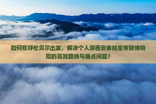 如何在呼伦贝尔出发，解决个人游西安秦始皇帝陵博物院的高效路线与痛点问题？