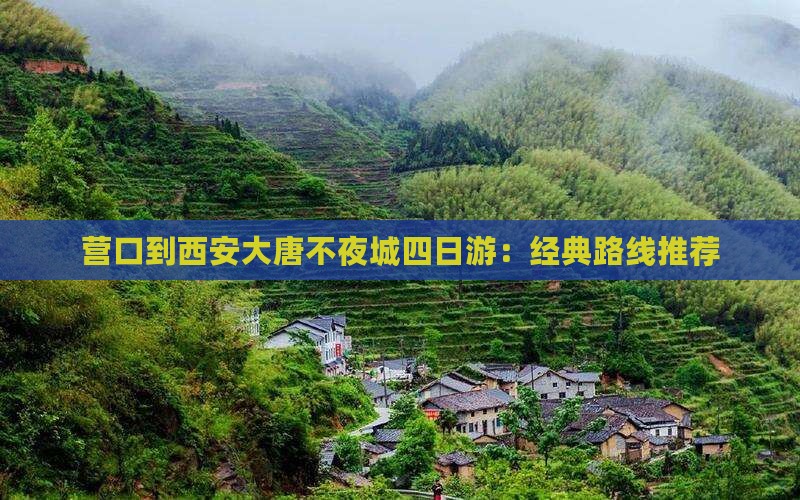 营口到西安大唐不夜城四日游：经典路线推荐