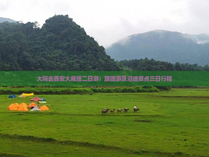 大同去西安大雁塔二日游：跟团游及沿途景点三日行程