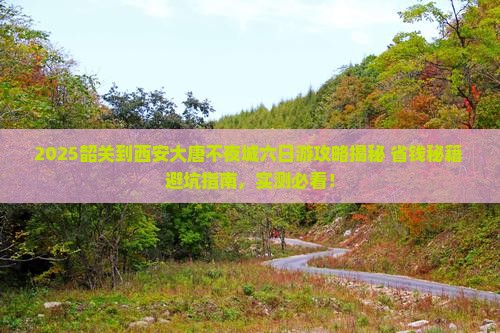 韶关到西安大唐不夜城六日游