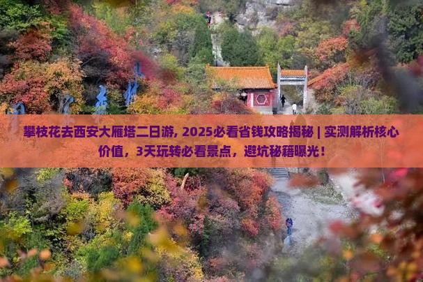 攀枝花去西安大雁塔二日游
