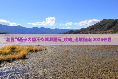 和县到西安大唐不夜城哪里玩