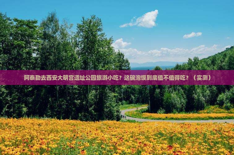 阿泰勒去西安大明宫国家遗址公园旅游小吃