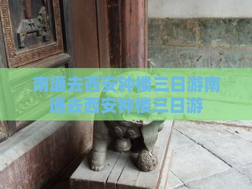 南通去西安钟楼三日游