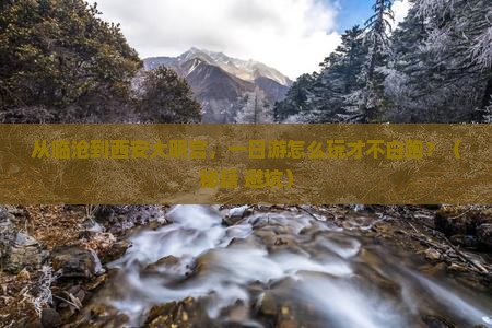 临沧到西安大明宫国家遗址公园一日游
