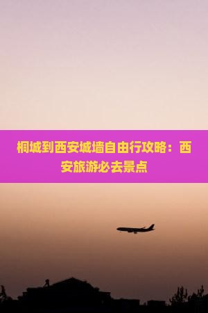 桐城到西安城墙自由行