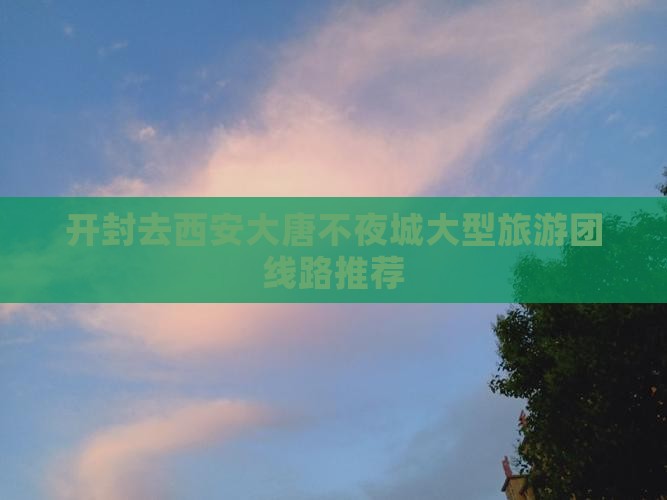 开封去西安大唐不夜城大型旅游团
