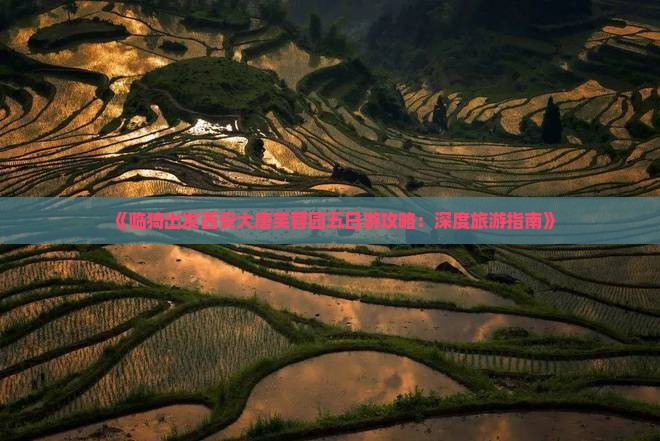 《临猗出发西安大唐芙蓉园五日游攻略：深度旅游指南》
