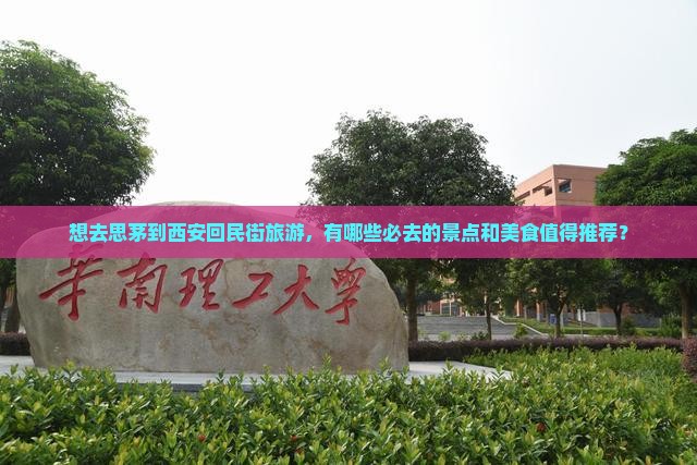 想去思茅到西安回民街旅游，有哪些必去的景点和美食值得推荐？