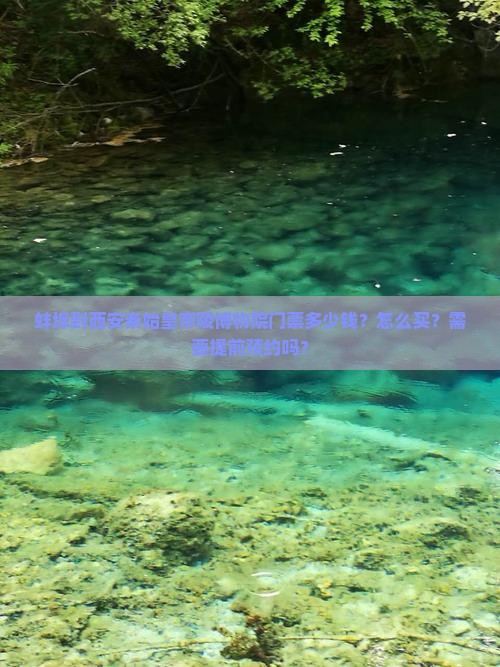 蚌埠到西安秦始皇帝陵博物院门票多少钱？怎么买？需要提前预约吗？