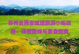 苏州去西安城墙旅游小吃攻略：详细路线与美食指南