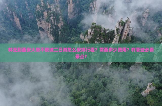 林芝到西安大唐不夜城二日游怎么安排行程？需要多少费用？有哪些必看景点？