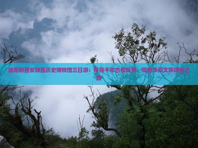 益阳到西安陕西历史博物馆三日游：探寻千年古都风情，领略华夏文明瑰宝之旅
