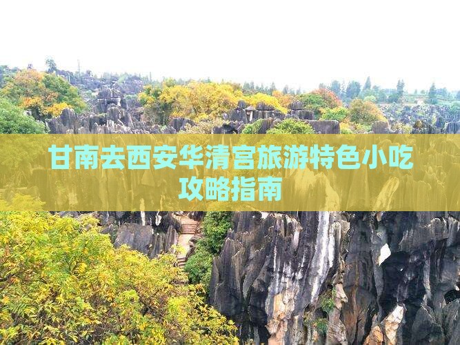 甘南去西安华清宫旅游特色小吃攻略指南