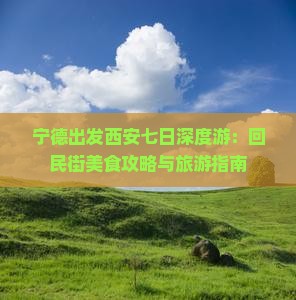 宁德出发西安七日深度游：回民街美食攻略与旅游指南