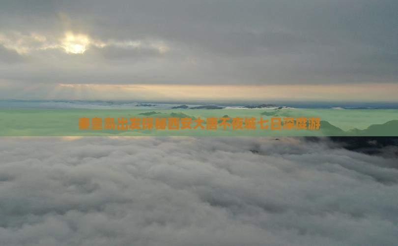 秦皇岛出发探秘西安大唐不夜城七日深度游