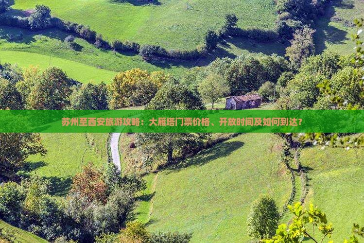 苏州至西安旅游攻略：大雁塔门票价格、开放时间及如何到达？