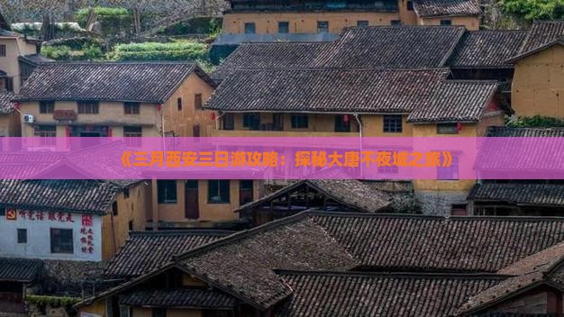 《三月西安三日游攻略：探秘大唐不夜城之旅》