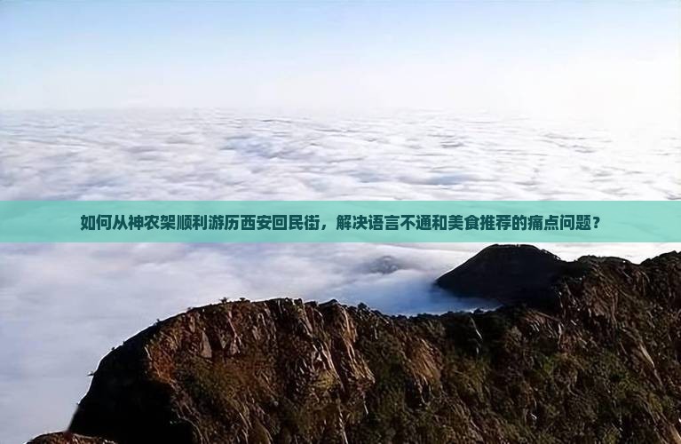 如何从神农架顺利游历西安回民街，解决语言不通和美食推荐的痛点问题？