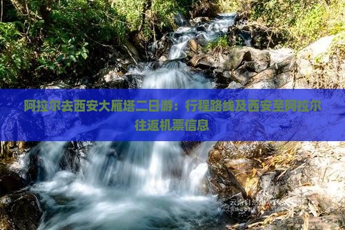 阿拉尔去西安大雁塔二日游：行程路线及西安至阿拉尔往返机票信息