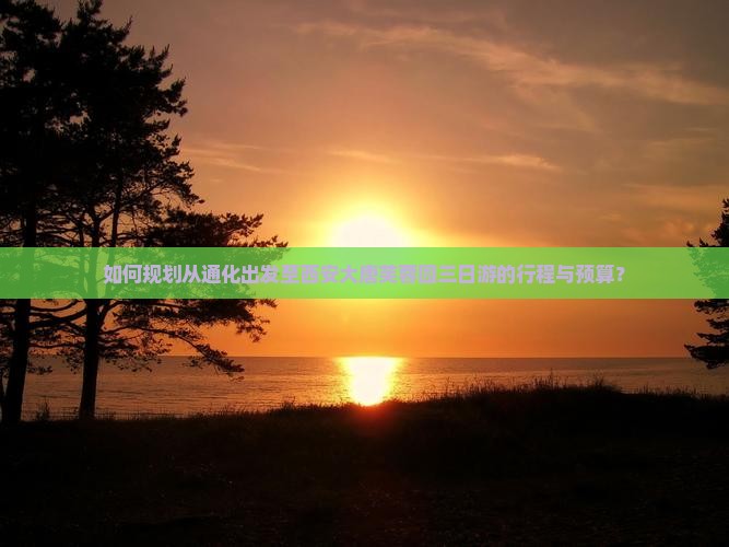 如何规划从通化出发至西安大唐芙蓉园三日游的行程与预算？
