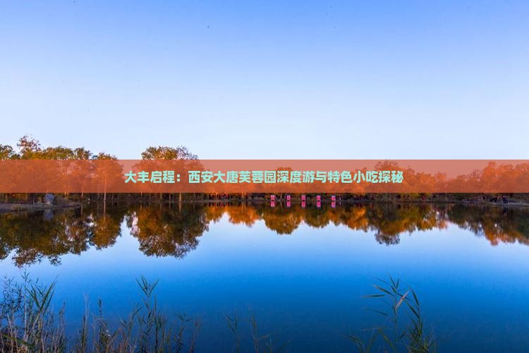 大丰启程：西安大唐芙蓉园深度游与特色小吃探秘