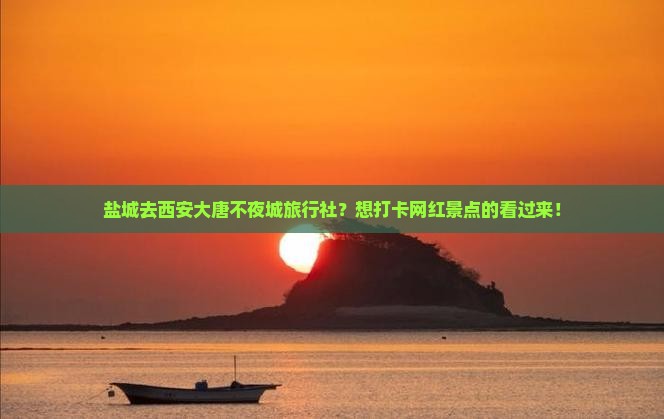 盐城去西安大唐不夜城旅行社？想打卡网红景点的看过来！
