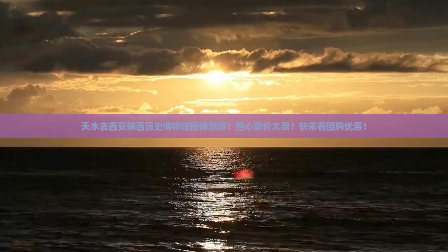 天水去西安陕西历史博物馆团体旅游？担心票价太贵？快来看团购优惠！