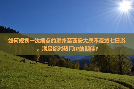 如何规划一次痛点的滁州至西安大唐不夜城七日游，满足你对热门IP的期待？