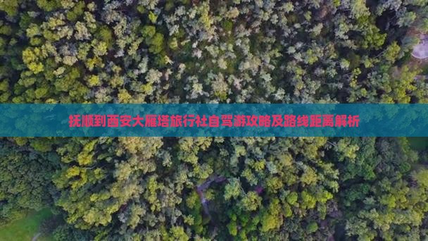 抚顺到西安大雁塔旅行社自驾游攻略及路线距离解析