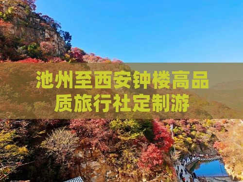 池州至西安钟楼高品质旅行社定制游