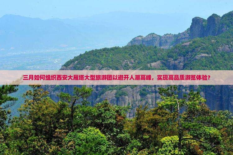 三月如何组织西安大雁塔大型旅游团以避开人潮高峰，实现高品质游览体验？