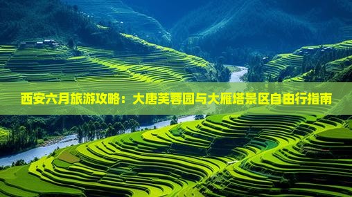 西安六月旅游攻略：大唐芙蓉园与大雁塔景区自由行指南