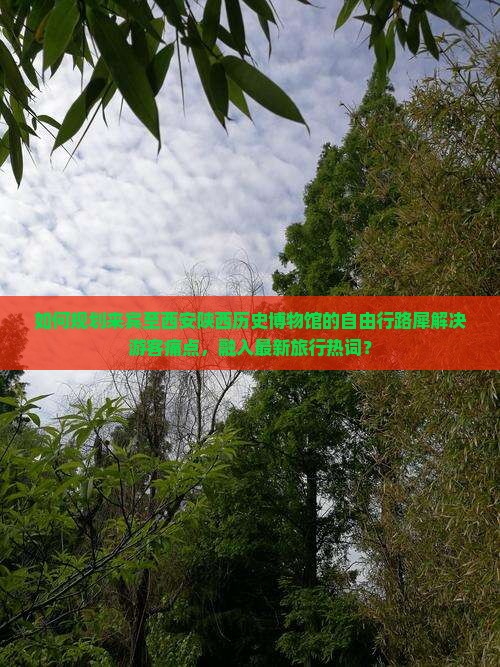 如何规划来宾至西安陕西历史博物馆的自由行路犀解决游客痛点，融入最新旅行热词？