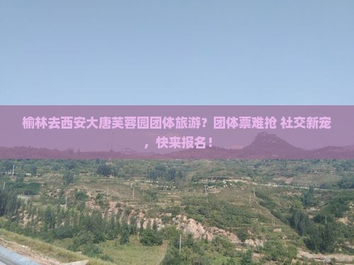 榆林去西安大唐芙蓉园团体旅游？团体票难抢+社交新宠，快来报名！